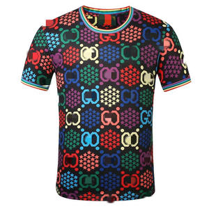 Venta al por mayor personalizado de alta calidad de los hombres de la camiseta de impresión personalizada diseño bordado de verano de manga corta de los hombres camisetas para la venta - Product Image 3