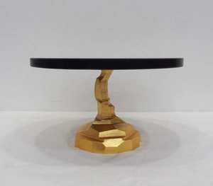 Superventas decorativo mármol blanco superior base de madera soporte para pasteles soporte para cupcakes moderno personalizado mármol y madera soporte para pasteles - Product Image 5