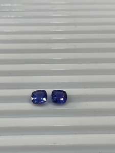 La mejor calidad Natural Tanzanita Azul Cojín Corte Par de piedras calibradas Calidad AAAAA - Product Image 3