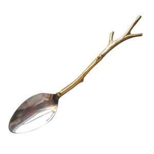 Wholesaler & Manufacturer of Metal Cutlery Unique Designer Leaf Fancy Cutlery Attractive Indian Stylish Handmade Metal Cutlery - Product Image 3
