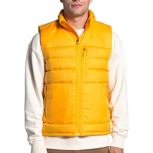 Chaqueta acolchada de lona transpirable con cremallera hecha a medida OEM, abrigo de invierno con capucha sin mangas, diseño personalizado con cuello redondo, ¡superventas! - Product Image 1