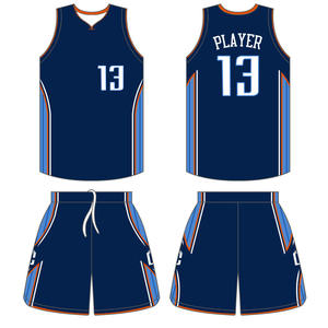 Camiseta de baloncesto profesional personalizada al por mayor, uniforme con estampado por sublimación antibacteriano transpirable, conjunto de poliéster de talla grande 100% - Product Image 5