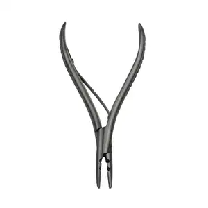 Stainless Steel Silver Hair Extension Pliers With 2 holes Multi Functional Hair Extension Tool For Hair Remove Micro Ring Loop