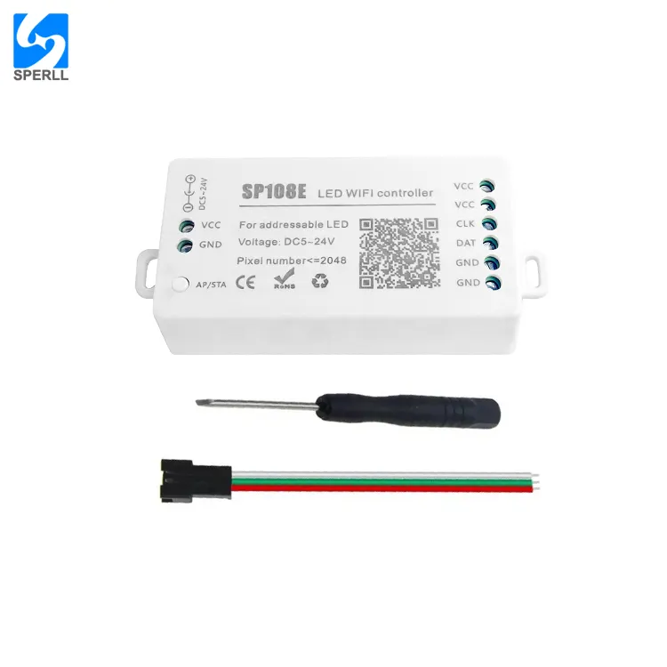 SP108E Mini dmx 512 wifi RGBW akıllı LED Denetleyici fabrika fiyat ile
