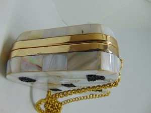 Metal purse wallet sling <b>bag</b> bridal <b>bags</b> Handmade shell clutch <b>bag</b> - Product Image 4
