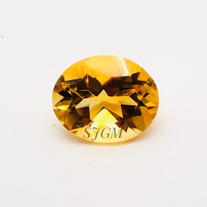 พลอยสังเคราะห์สังเคราะห์จากธรรมชาติทรงรีสำหรับ5X7mm "ขายส่งราคาโรงงานคุณภาพสูงอัญมณีหลวมแบบเหลี่ยมเพชรพลอย" ต่อชิ้น | Citrine ธรรมชาติ - Product Image 1
