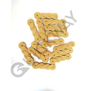 Correas de hombro cómodas charreteras de color dorado personalizadas para uniformes con espalda negra Popular para muchos usos - Product Image 4