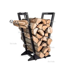 Porte-bûches de jardin au design classique en fer noir, porte-bûches de taille et de forme personnalisées à bas prix - Product Image 5