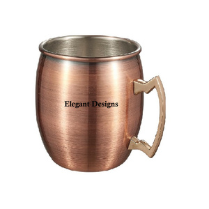 Silver Plated Copper Beer Tankard Hammered Finished Table Top Copper Beer Mug Premium Quality Table Ware Copper Beer Mug - Product Image 2