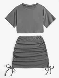 Jupe athlétique plissée noire solide pour femme avec short intégré et poche extensible tissu non transparent course natation BD - Product Image 4