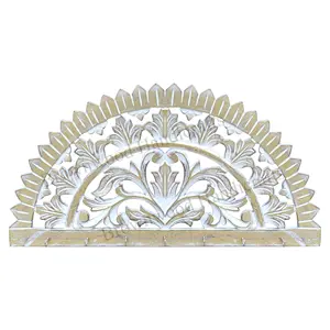 Decorative Wooden Wall Mount <b>Hooks</b> MDF Wood Carved <b>Hooks</b> For <b>Coats</b> Hats And Jackets Top Selling Wholesale Factory Price - Product Image 1