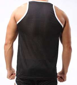 Remise par lots Gilet de sport pour homme Muscle Fitness Bodybuilding Couleur unie Collection de gilets ouverts du Bangladesh - Product Image 2