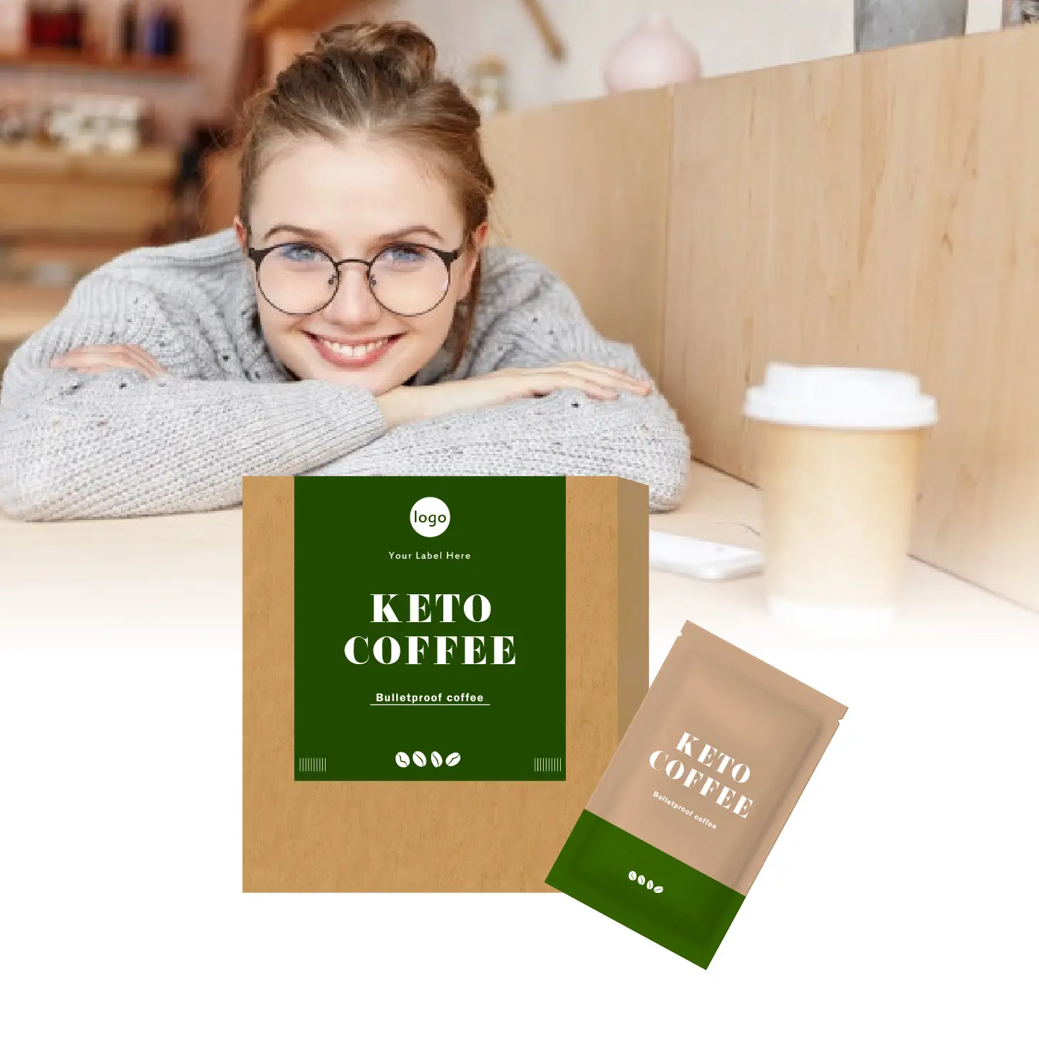 Горячая Распродажа 2022, новая упаковка товара, растворимый кофе, лучшие сырья super keto cafe