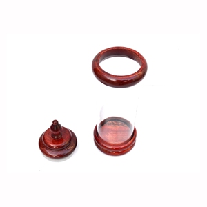 Boîtes en bois de haute qualité pour le bureau à domicile nouvelle gamme porte-objets religieux en verre en bois technique polie bougies suspendues - Product Image 1