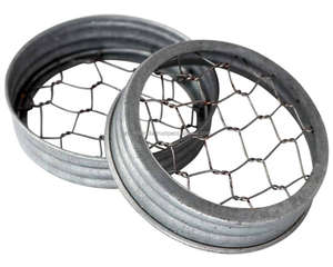 Wide Mouth Regular <b>Lid</b> for Jar Galvanized Vintage Reproduction Mason Jar Galvanized Metal for Mason Jars <b>Lids</b> Rustic New - Product Image 5