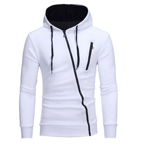 Sudadera con capucha para hombre de ajuste moderno con diseño de abertura lateral sutil Sudadera con capucha de estilo atlético para hombre con ribetes de punto acanalado - Product Image 2