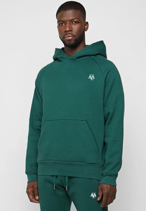 Huzaifa ชุดวอร์มผ้าฟลีซผ้าฝ้ายออร์แกนิกสำหรับผู้ชายชุดวอร์มสีเขียวให้ความผ่อนคลายแบบใหม่ - Product Image 3