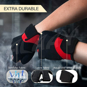 Gants de gymnastique pour hommes et femmes d'haltérophilie d'entraînement de fitness personnalisés en gros - Product Image 4