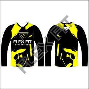 Venta caliente motocicleta Jersey 100% poliéster sublimación MX camisas impresión personalizada bordado Motocross Jersey - Product Image 6