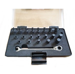 NOUVEAU CONETNES CRV Matériel de réparation de véhicules Torx et HEX SPLINE BIT SET 22 PCS Up-side Use - Product Image 1