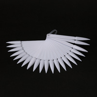 Usine Offre Spéciale En Gros 50 Pcs/Set Long Stiletto Fan Forme Nail Color Chart pour Vernis À Ongles Gel Affichage