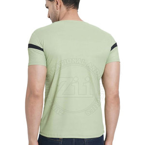 เสื้อยืดลำลองสำหรับผู้ชายทำจากวัสดุโพลีเอสเตอร์/ผ้าฝ้ายระบายอากาศได้ดีเป็นมิตรกับสิ่งแวดล้อม - Product Image 4