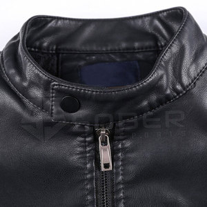 Vestes d'hiver en cuir élégantes pour hommes, en cuir véritable et toile, service OEM, imperméables, respirantes, pour usage extérieur, vente en gros - Product Image 2