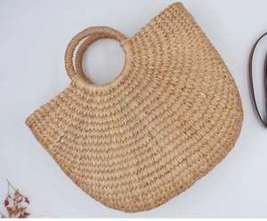 Sac de plage en jonc naturel fait à la main, nouveau Design, tendance, à la mode du Vietnam, pour l'été, - Product Image 4