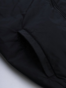 Chaqueta cortavientos informal de diseño personalizado de alta calidad para hombre chaqueta de cuero de moda de primavera poliéster de talla grande al por mayor de punto - Product Image 5