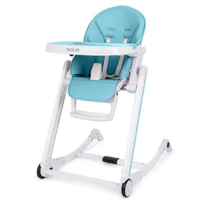 IVOLIA Confortável cadeira Dobrável com Duplo Bandeja de comida para bebé 3 em 1/Alimentação Do Bebê Cadeira Alta
