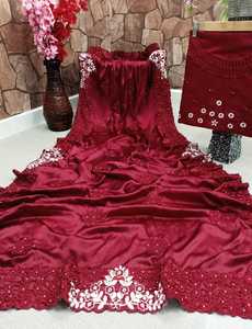 Nouveau sari en tissu filet attrayant pour les fêtes avec pièce de blouse, vêtements indiens pour femmes, sari indien, vêtements pour femmes indiennes, prix de gros bas, Surat Alphanumero - Product Image 6