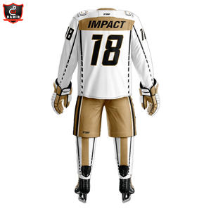 Camiseta de hockey sobre hielo de calidad superior con logotipo personalizable, ropa deportiva para niños y adultos con estilo de conjunto de nombre de equipo personalizado - Product Image 5