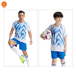 Soccer uniform custom new design soccer football jersey set hot sale football sublimation black red white and men - Product Image 5