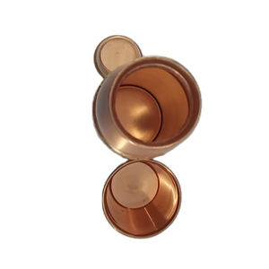 Botella de agua de cobre impresa personalizada de último diseño con vaso de plástico - Product Image 4