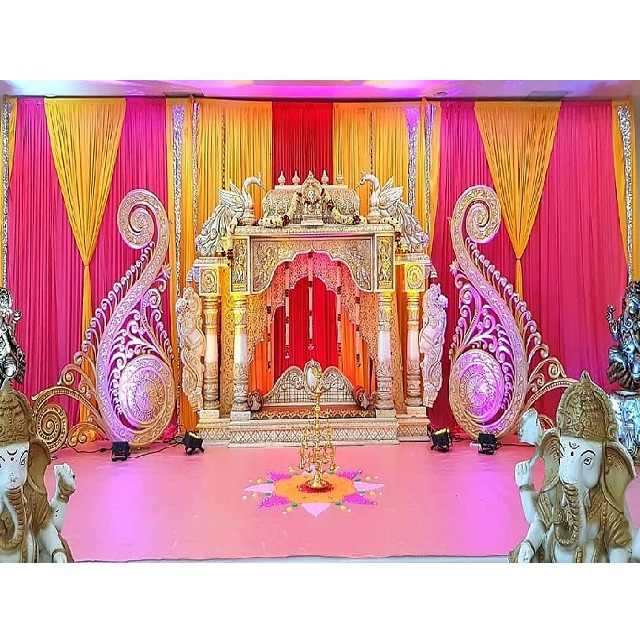 Regal Weddings Manavarai Stage & Mandap Setup Magnificent Wedding Decor Manavarai Stage Imperial Indian Wedding Manavarai Stage