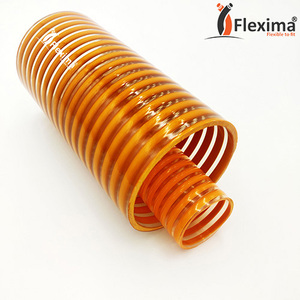Flexima 100m PVC Flexible Spirale Tuyau D'aspiration Durable Tubes En Plastique Moulé Surface Lisse Haute Pression Marine Eaux Usées Haute - Product Image 3