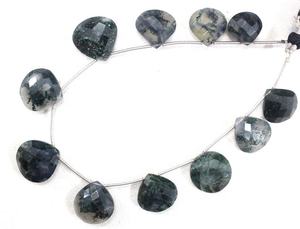 11 Pieces Natural Solar Quartz Gemstone Faceted <b>Heart</b> Shape Briolette Beads Wholesale Manufacturer Genuine High Quality - Product Image 3