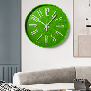 Reloj de pared con diseño analógico grande para hombre y mujer, mecanismo de movimiento en casa, mecánico, grande, W105, 12 pulgadas - Product Image 5