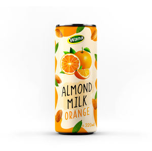 Premium Private Label 320ml Leche de almendras con sabor a naranja OEM Venta al por mayor Bebidas lácteas Vietnam - Product Image 1