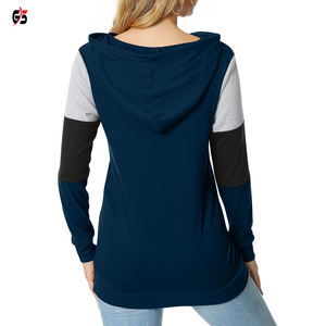 Sweat-shirt à capuche pour femme, vêtement d'extérieur de bonne qualité, sweat-shirt en coton doux, tissu molletonné, tenue de ville décontractée, Service OEM, hiver, - Product Image 6