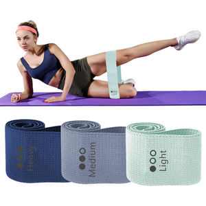 Bandes de résistance en tissu avec Logo personnalisé, élastiques pour les exercices de renforcement musculaire - Product Image 1