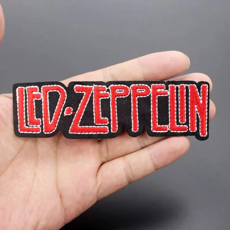Rock Music Badges Embroidered Clothes Patches Hot Iron on Sewing Stickers Cloth Decoration Label