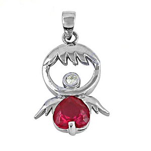 Flying Bird Style CZ Pendant Pink Gemstone Cubic Zirconia 925 Solid Sterling Silver Pendant 925 Trendy <b>Gift</b> <b>for</b> <b>Her</b> - Product Image 1