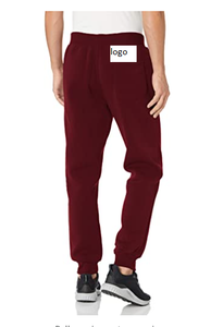 Pantalon de jogging pour hommes, Streetwear simple, décontracté, en polaire, 100% Polyester, fermeture élastique, lavage à la Machine - Product Image 2