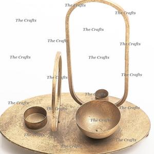 Aluminium <b>Gold</b> Color <b>Candle</b> Holder With Finest Quality <b>Candle</b> Holder For Home Hotel And Restaurant Decor - Product Image 3