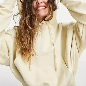 Sudaderas con capucha de algodón transpirable para mujer con logotipo personalizado, Sudaderas con cuello redondo Unisex - Product Image 1