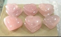 Cœur en quartz rose de haute qualité, sculpté et gravé, décoration d'intérieur Feng Shui, amour, boule et globe portables NEW STAR