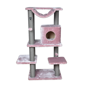 Pohon Kucing Besar Kucing <span class=keywords><strong>Maine</strong></span> <span class=keywords><strong>Coon</strong></span> Kitty Kucing Tiang Gores dengan Rumah dan Tempat Tidur Gantung - Product Image 5