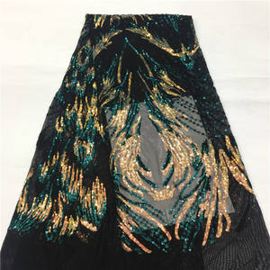 Özelleştirme geri dönüşümlü çift taraflı elastik moda sıkı elastik dantel Spandex pamuk kuşgözü dantel kumaş - Product Image 5