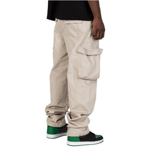 กางเกงคาร์โก้ Acro 100%,กางเกงน้ำหนักเบาผ้าเจาะคอตตอนสำหรับผู้ชายกางเกงมีหลายกระเป๋า - Product Image 3